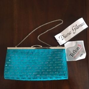 Diane Gilman Silk Evening Clutch RN#92309 NWT